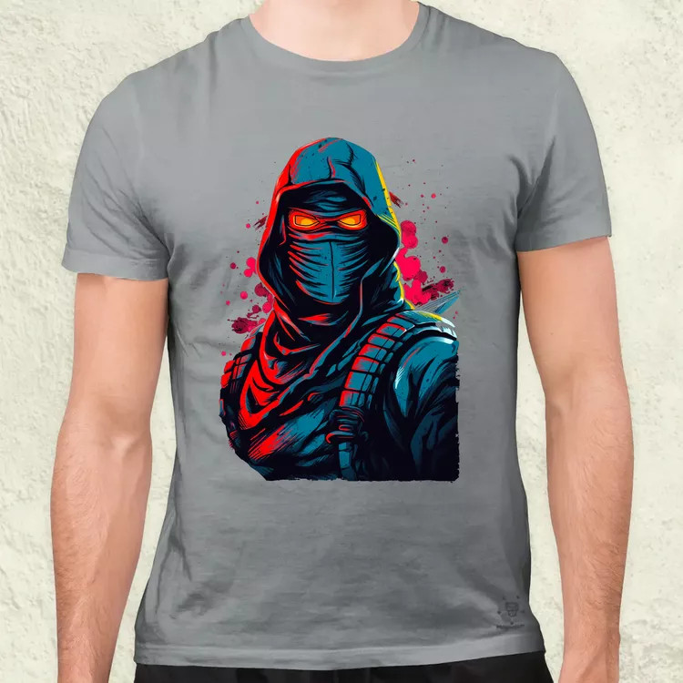 Retró ninja v2 férfi póló