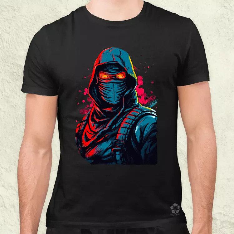 Retró ninja v2 férfi póló