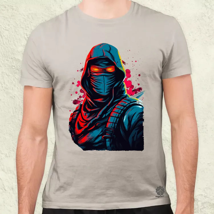 Retró ninja v2 férfi póló