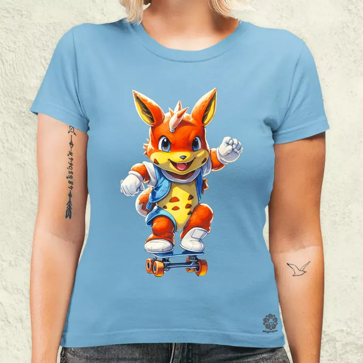 Retró Pokémon fanart v3 női póló