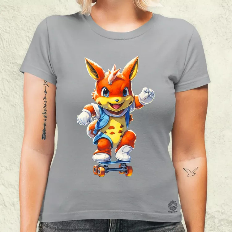 Retró Pokémon fanart v3 női póló