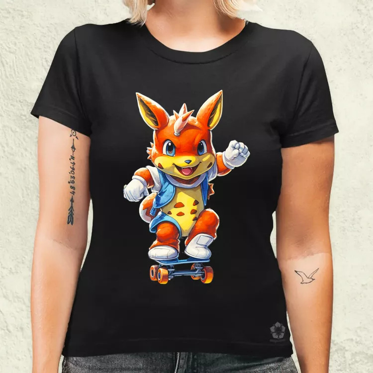 Retró Pokémon fanart v3 női póló
