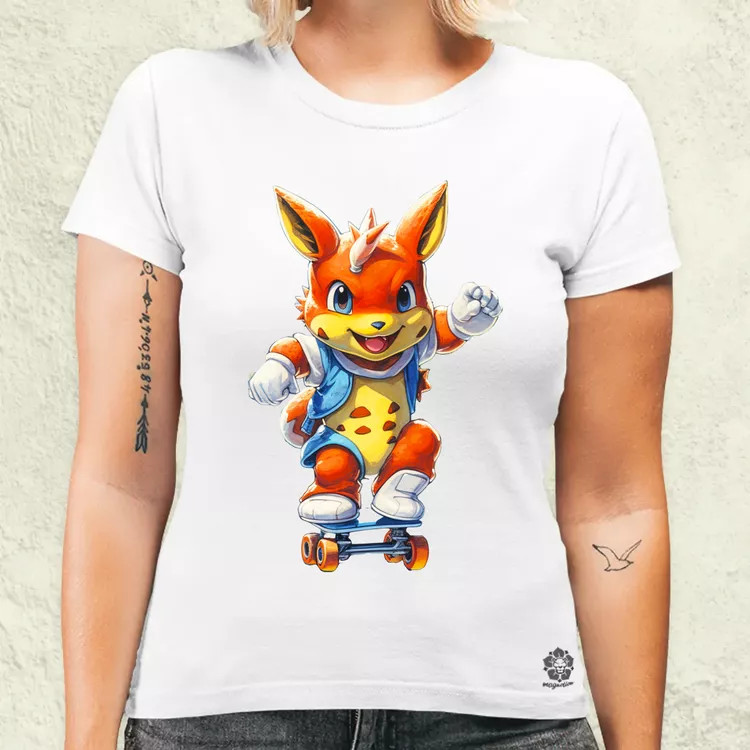 Retró Pokémon fanart v3 női póló