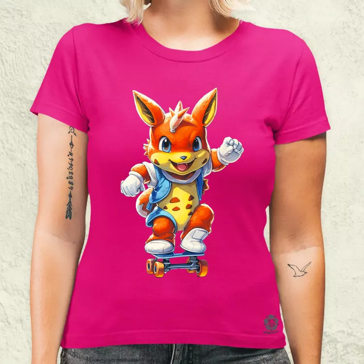 Retró Pokémon fanart v3 női póló