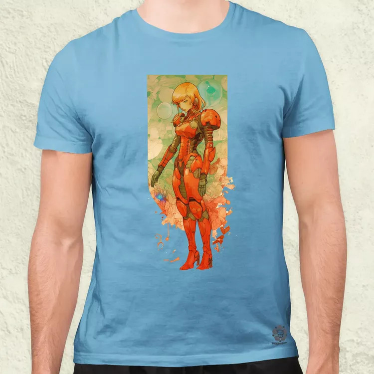 Retro sci-fi anime asztronauta férfi póló