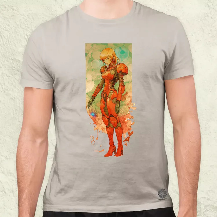 Retro sci-fi anime asztronauta férfi póló