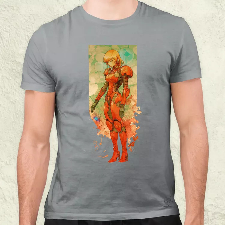 Retro sci-fi anime asztronauta férfi póló