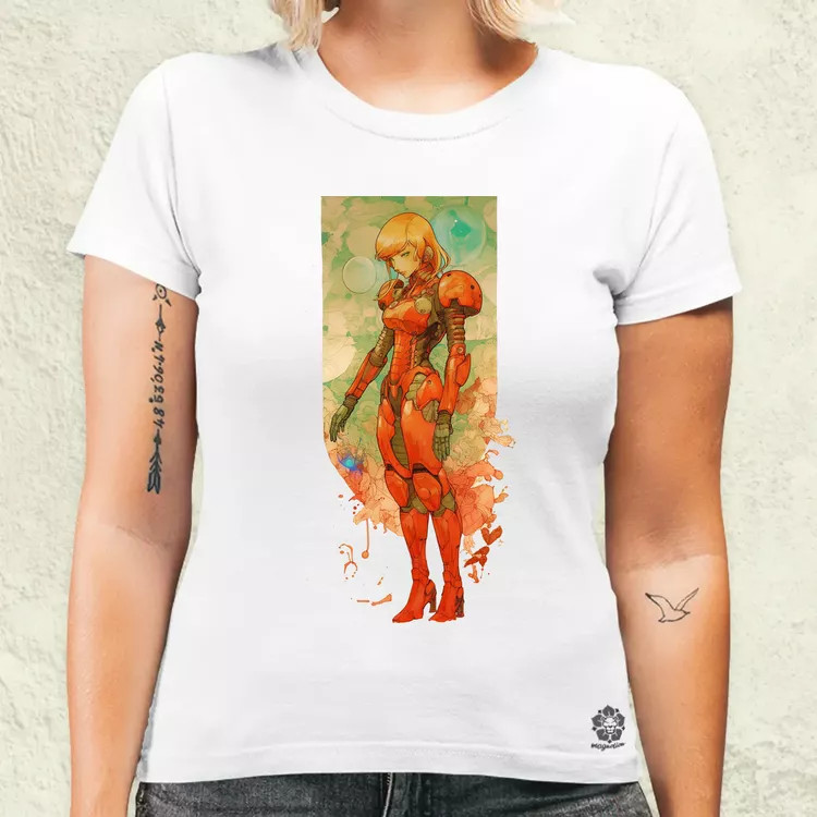 Retro sci-fi anime asztronauta női póló