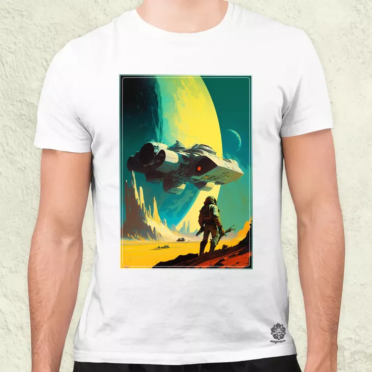 Retró sci-fi v1 férfi póló