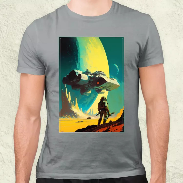 Retró sci-fi v1 férfi póló