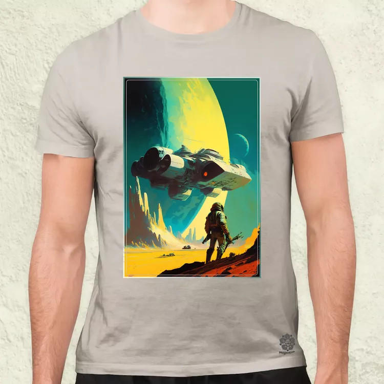 Retró sci-fi v1 férfi póló