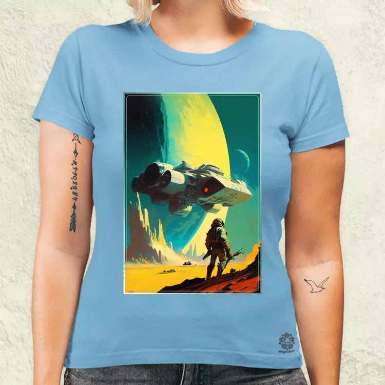 Retró sci-fi v1 női póló