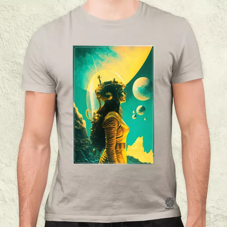 Retró sci-fi v11 férfi póló