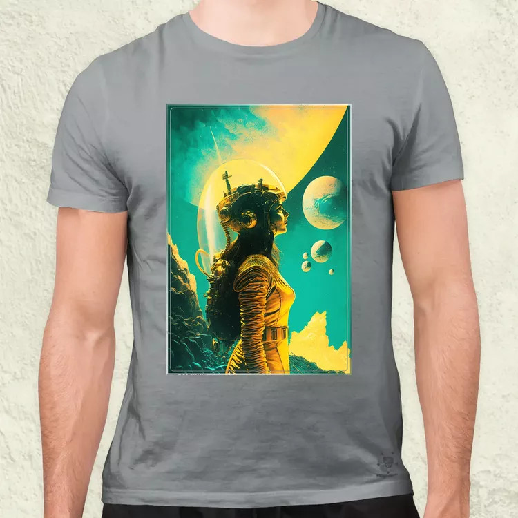 Retró sci-fi v11 férfi póló