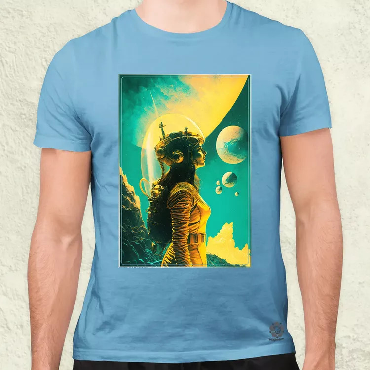 Retró sci-fi v11 férfi póló