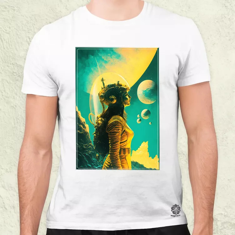 Retró sci-fi v11 férfi póló