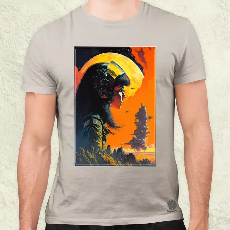 Retró sci-fi v3 férfi póló