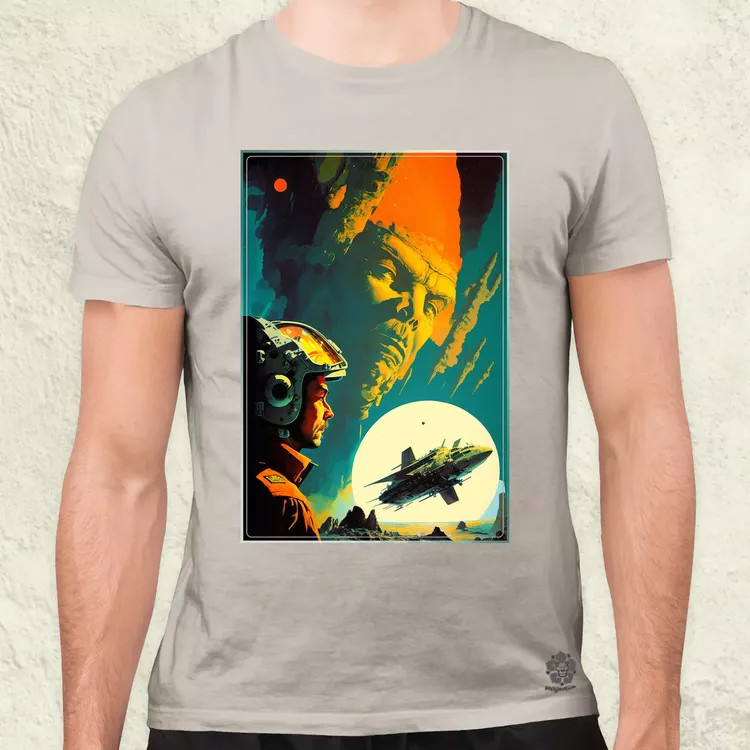 Retró sci-fi v5 férfi póló