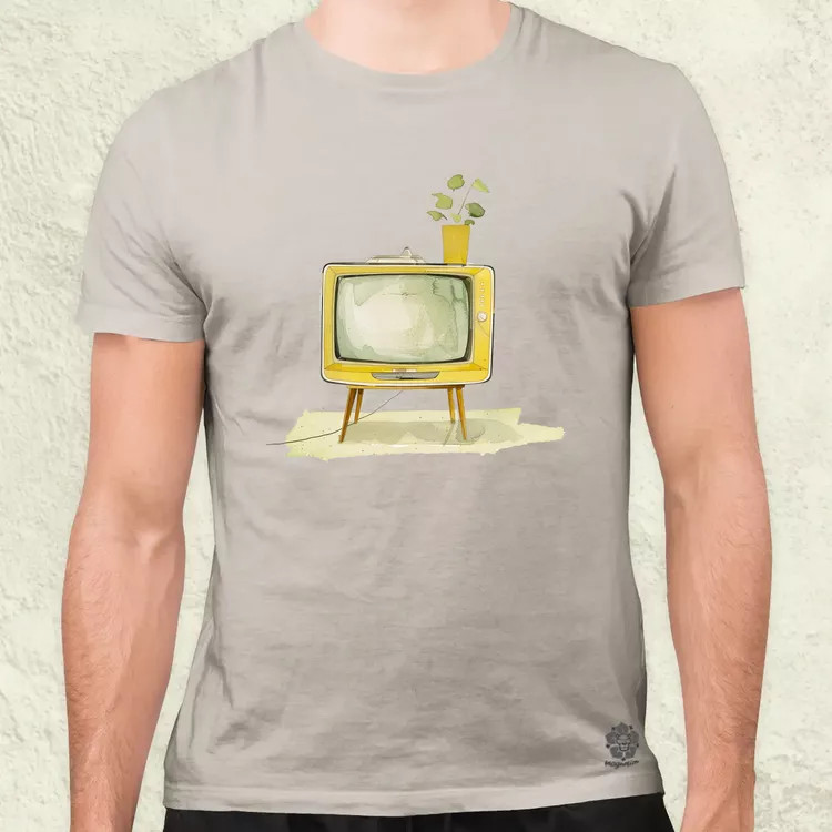 Retrtó TV v1 férfi póló