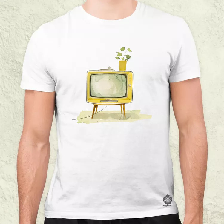 Retrtó TV v1 férfi póló