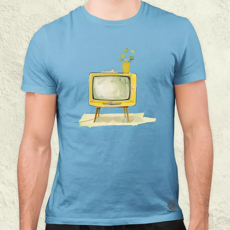 Retrtó TV v1 férfi póló