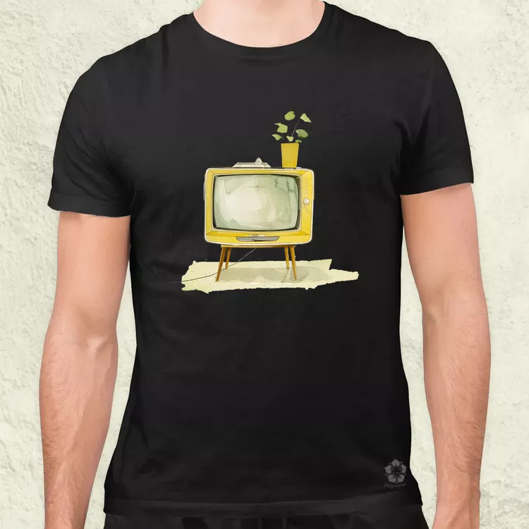 Retrtó TV v1 férfi póló