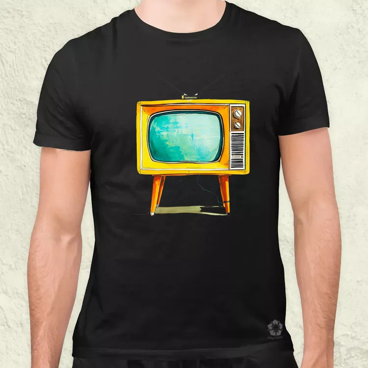 Retrtó TV v2 férfi póló