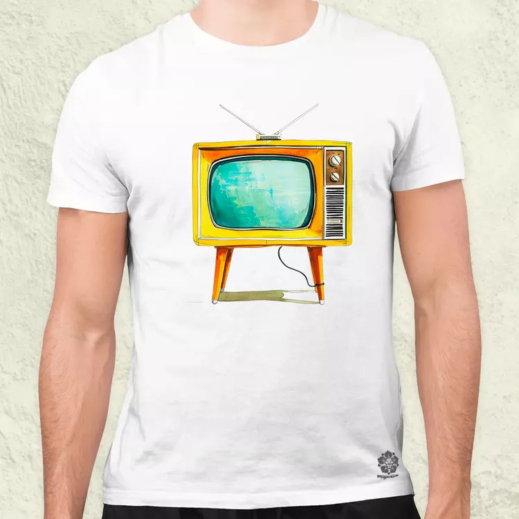 Retrtó TV v2 férfi póló