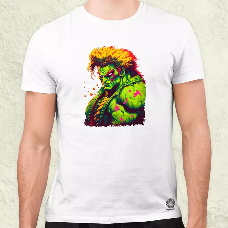 Street Fighter Blanka férfi póló