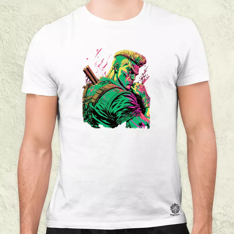 Street Fighter Guile férfi póló