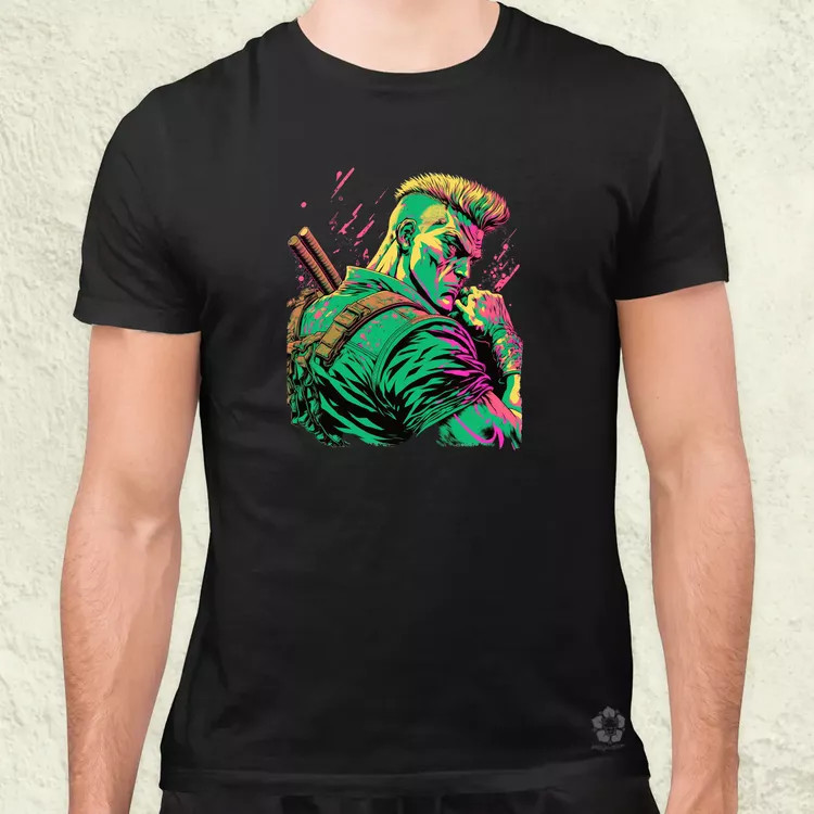 Street Fighter Guile férfi póló