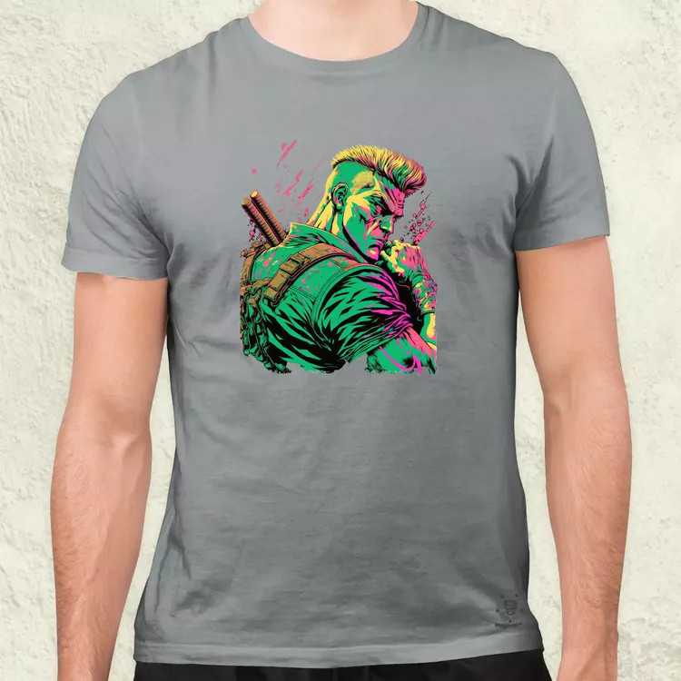 Street Fighter Guile férfi póló