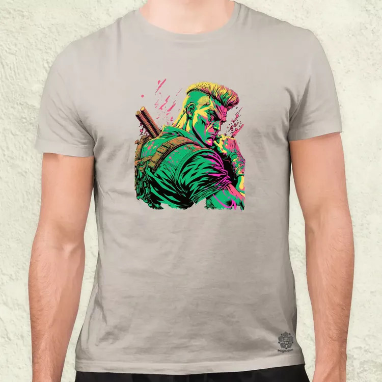 Street Fighter Guile férfi póló