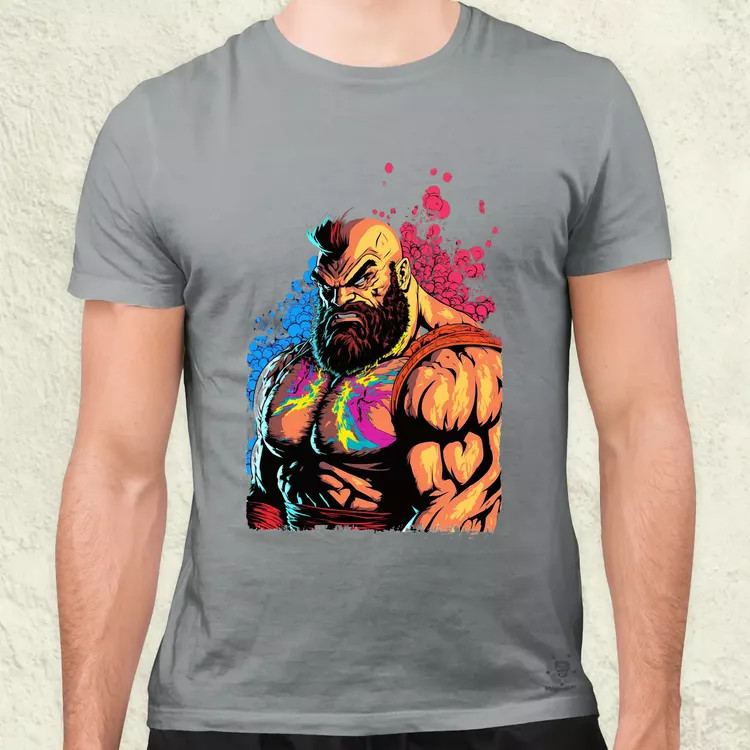 Street Fighter Zangief férfi póló