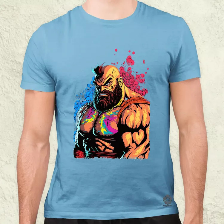 Street Fighter Zangief férfi póló