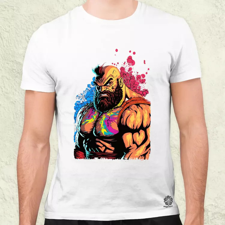 Street Fighter Zangief férfi póló