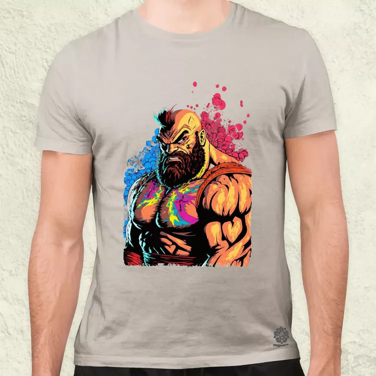Street Fighter Zangief férfi póló