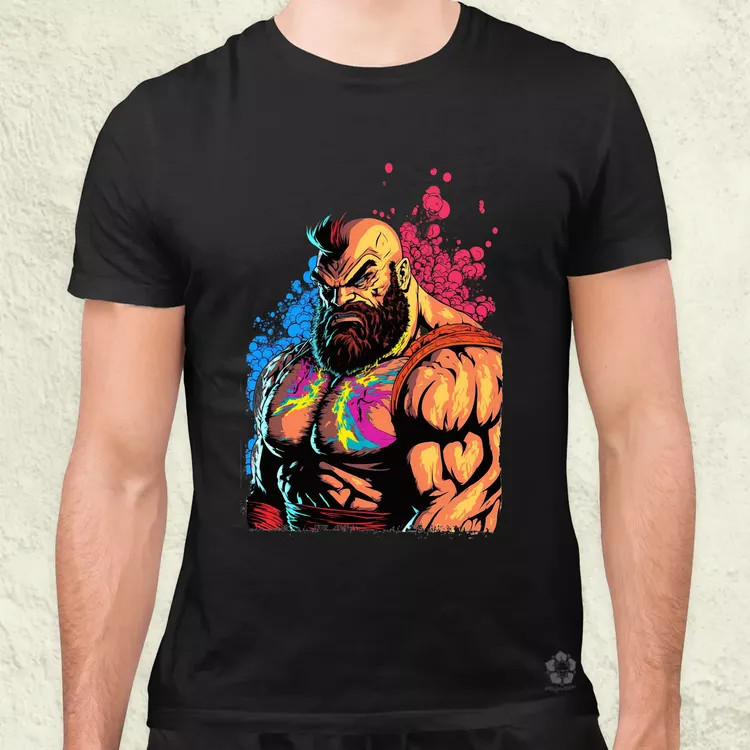 Street Fighter Zangief férfi póló