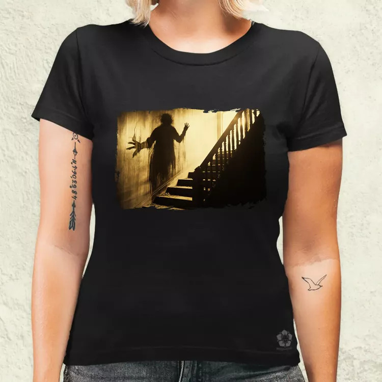Vintage horror jelenet v1 női póló