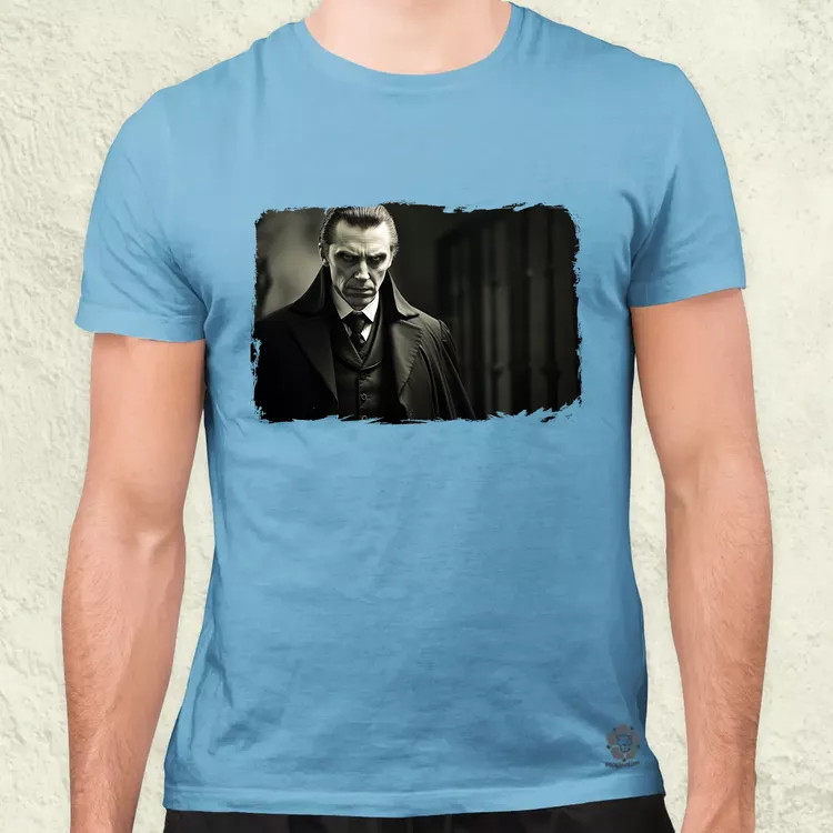 Vintage horror jelenet v4 férfi póló
