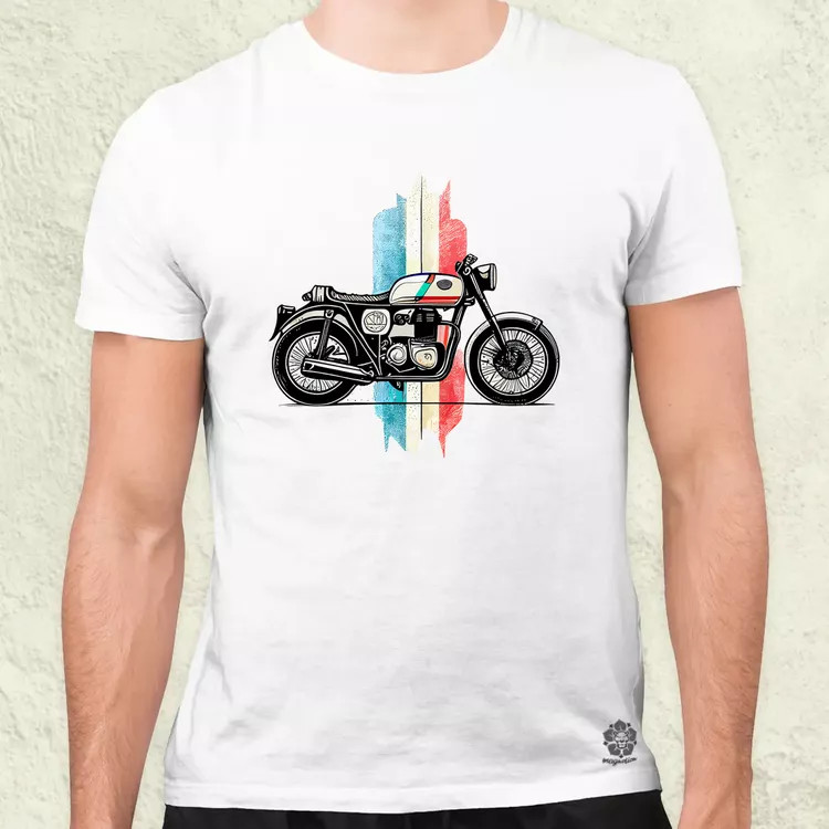 Vintage motor v1 férfi póló