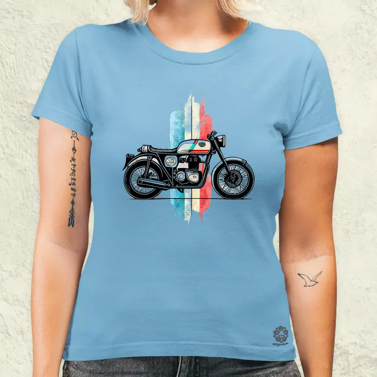 Vintage motor v1 női póló