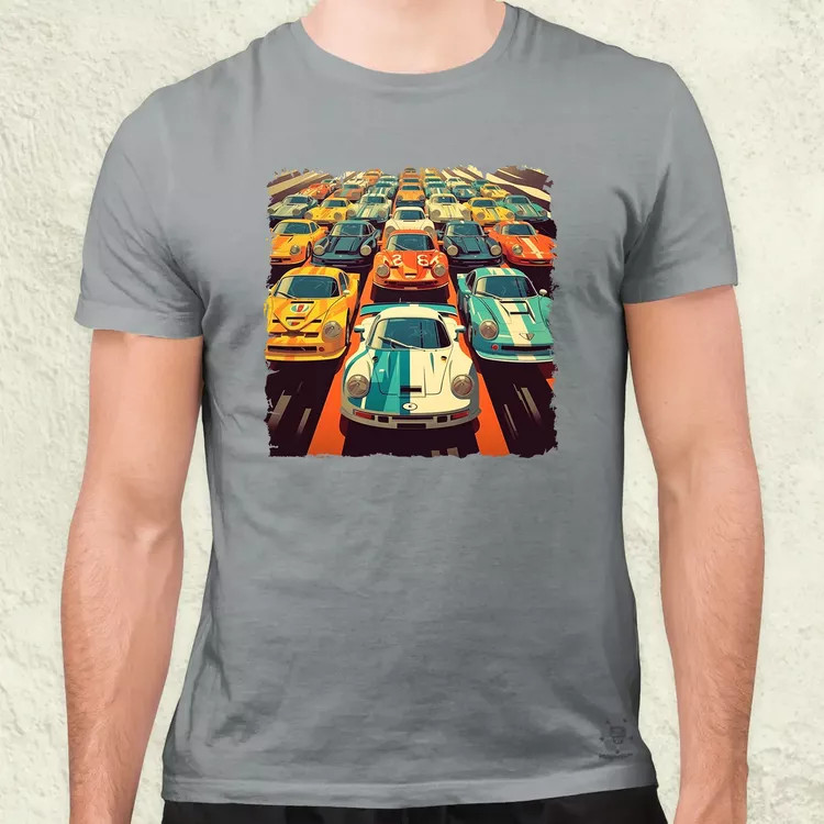 Vintage verseny v2 férfi póló