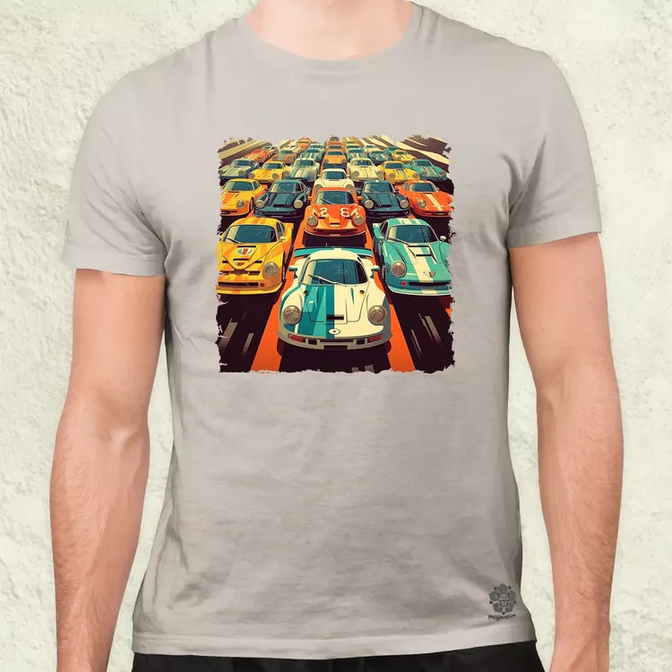 Vintage verseny v2 férfi póló