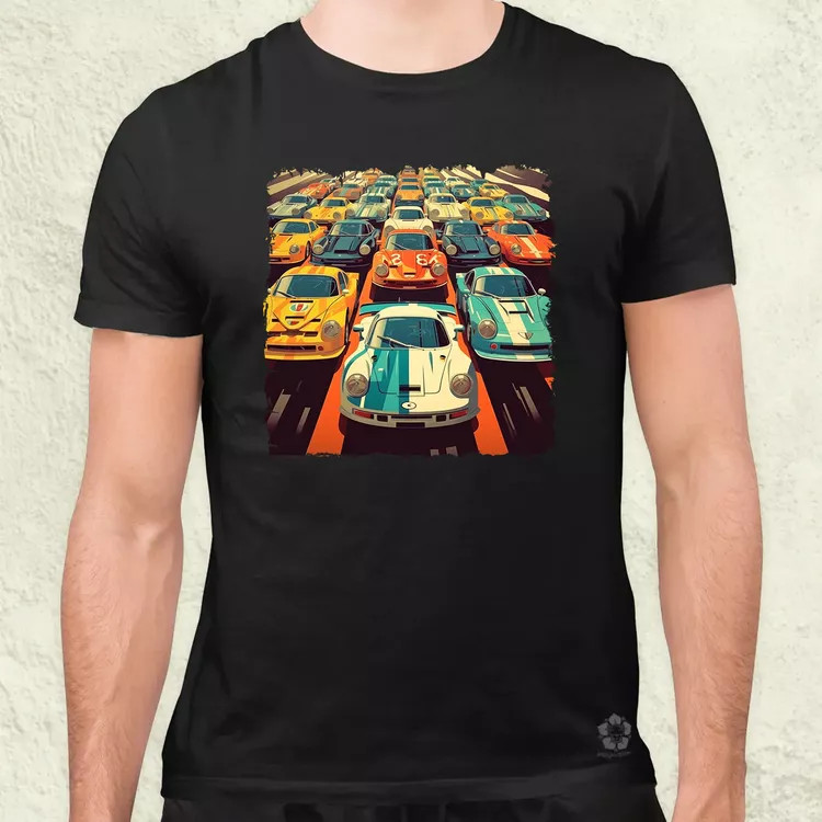 Vintage verseny v2 férfi póló