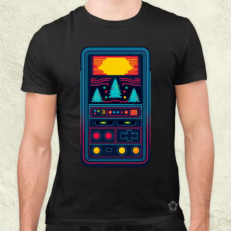 XMAS oldskul konzol v1 férfi póló