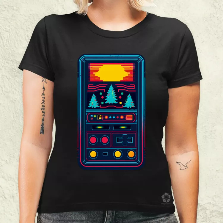 XMAS oldskul konzol v1 női póló