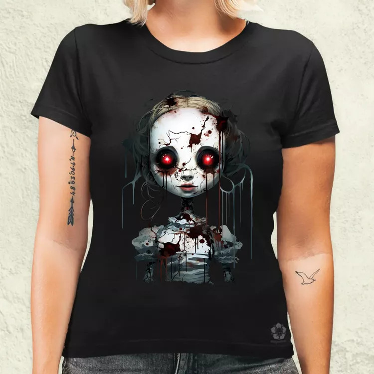 Horror baba v5 női póló