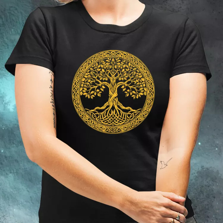 Arany Yggdrasil női póló