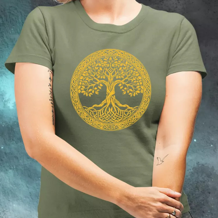 Arany Yggdrasil női póló
